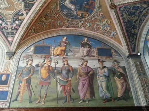 Affresco di Pietro di Cristoforo Vannucci, noto come il Perugino  (Città della Pieve, 1448 circa – Fontignano, 1523)