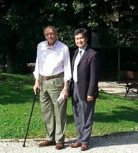 en compagnie de Son Altesse Royale le Prince Michel de Bourbon Parme