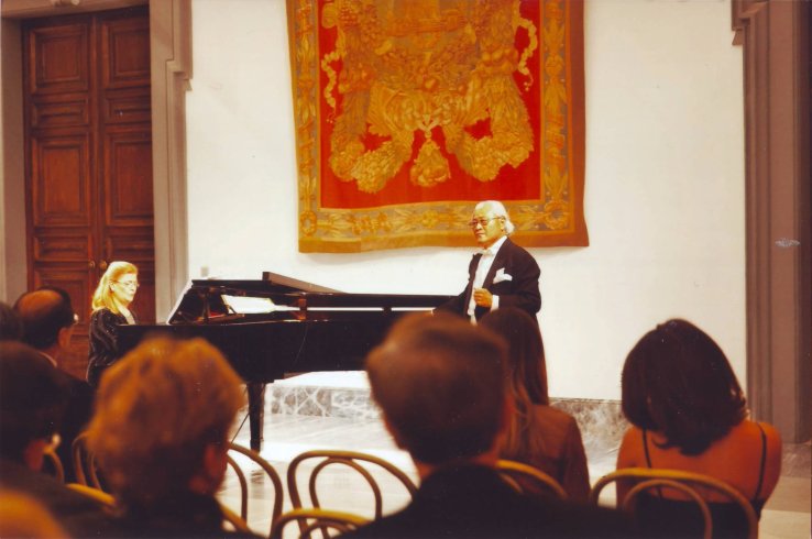 Il Tenore Schoichi Nobuyasu nella Sala della Protomoteca, Campidoglio, Roma