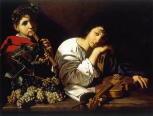 Bartolomeo Cavarozzi, "Il Lamento di Aminta", olio su tela, collezione privata