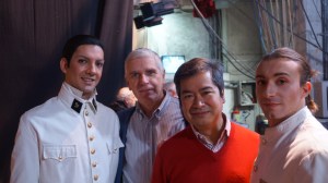 Insieme al Marchese Vincenzo Grisostomi Travaglini de Fonseca, con due giovani figuranti bravissimi, Salvatore Sposato e Matteo Coschignano...