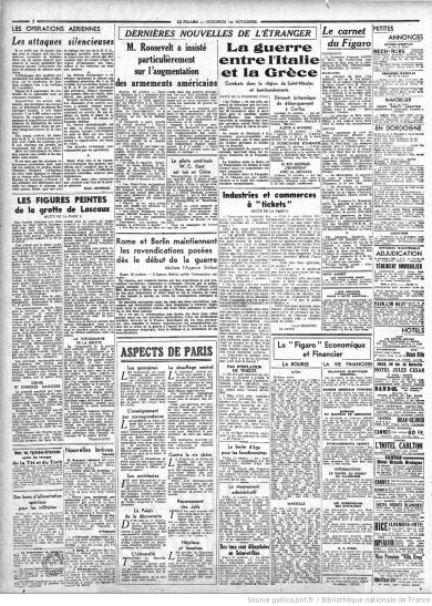 Figaro 1 novembre 1940