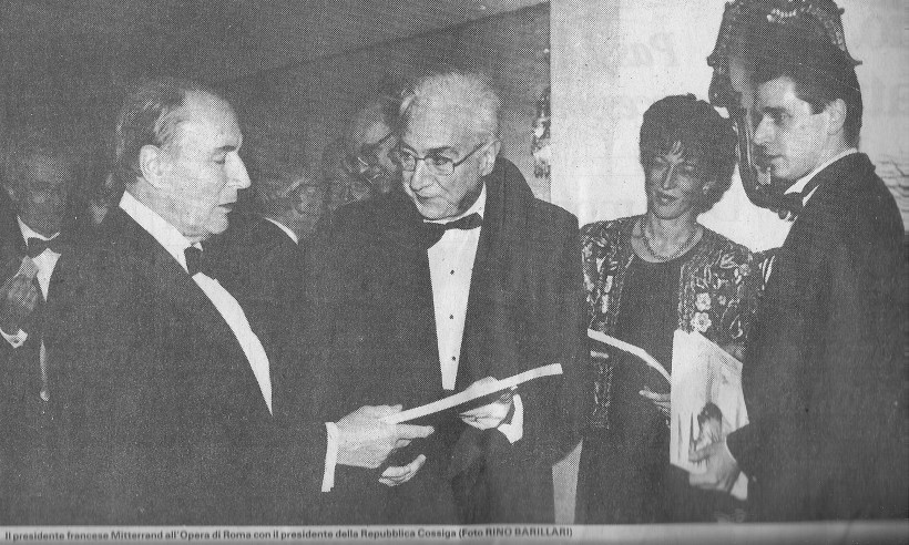 VGT MItterrand Cossiga 151290 Opera di Roma